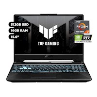 Laptop Gamer Asus TUF F15 15.6" Ryzen 7 Serie 7000 16GB 512GB SSD NVIDIA RTX3050 FA506NCR-HN005W